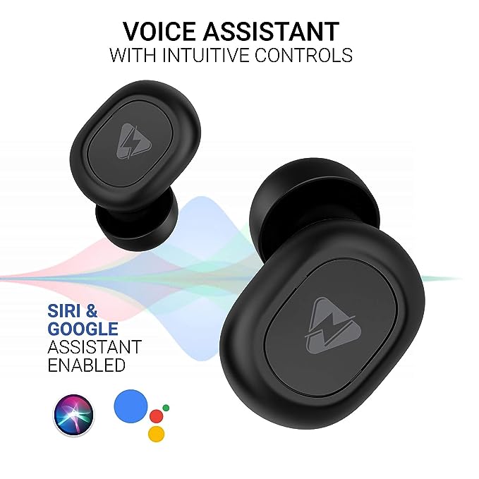 INSTAPLAY Power Shots Bluetooth Truly Wireless in Ear Earbuds with Mic (Black) INSTAPLAY Power Shots Bluetooth Truly Wireless in Ear Earbuds with Mic (Black)